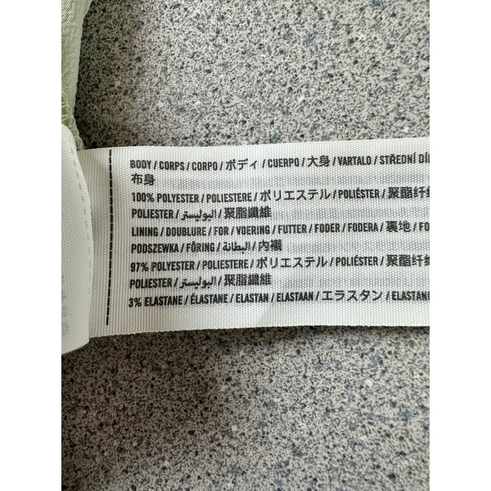 A&F Corset Style Mini Dress Women ST Sage Green Sweetheart Smocked coquette - Picture 7 of 9